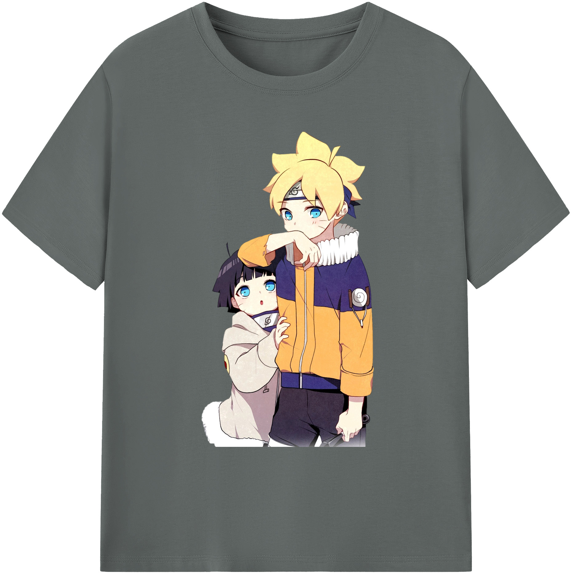 （画像用） NARUTO -ナルト- うずまき ボルト Uzumaki Boruto 綿100％ メンズ半袖Tシャツ｜肌触りやわらか＆通気性